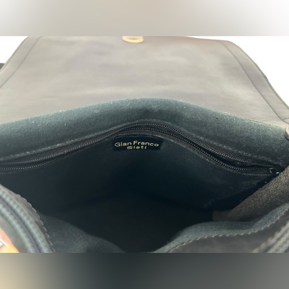 Gian Franco Sisti Black Leather Crossbody Bag - Picture 5 of 6